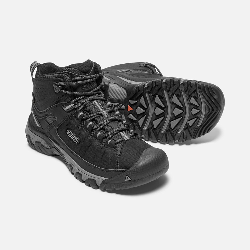 Botas de Seguridad Keen Mexico Negros - Hombre Targhee Exp Waterproof Mid - FZ9156078